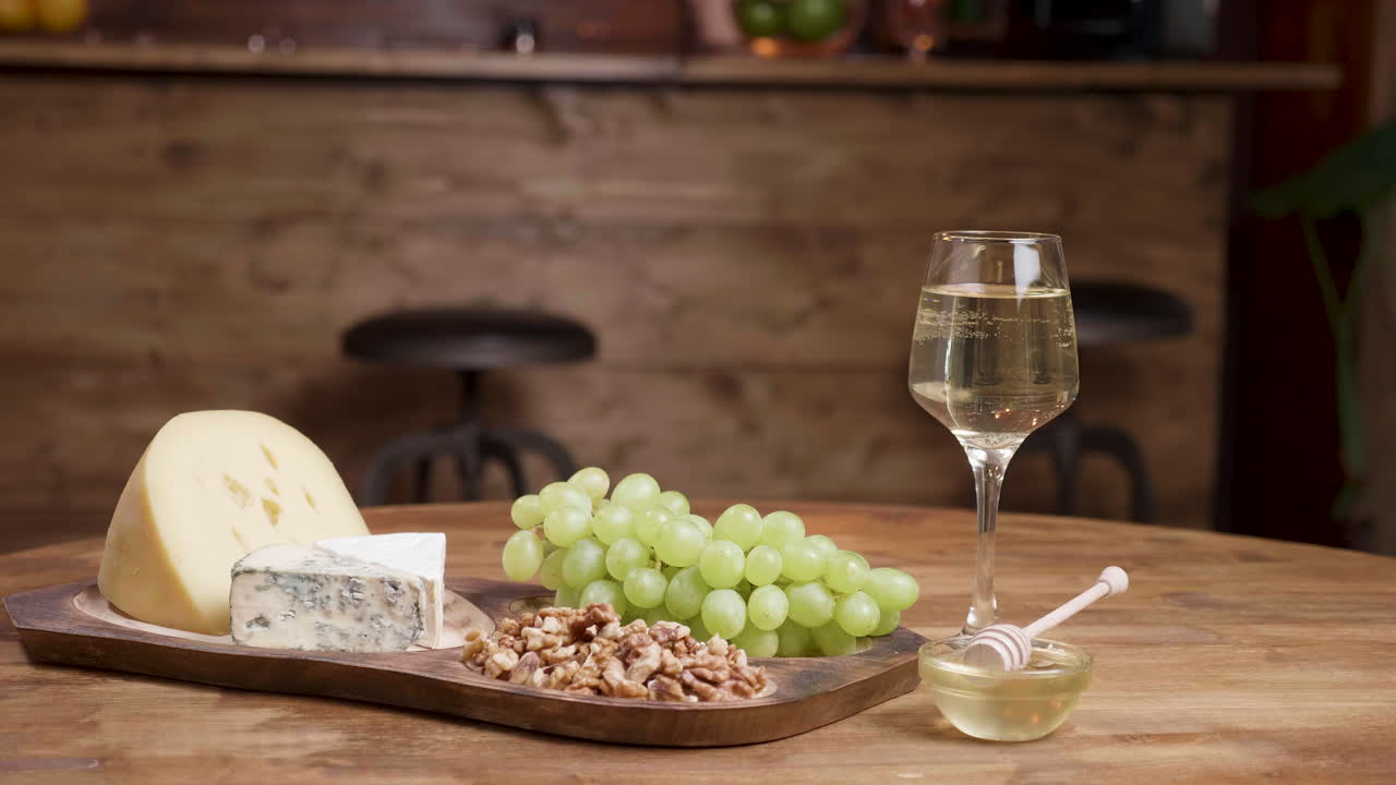 Wine and Cheese Still Life