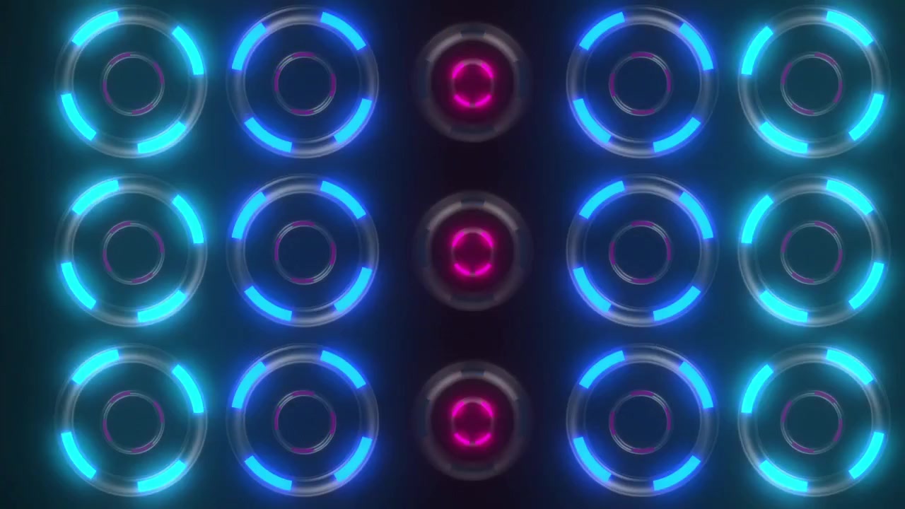 Neon Circle Pattern