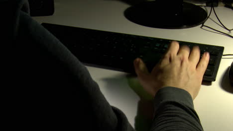 Person using a computer