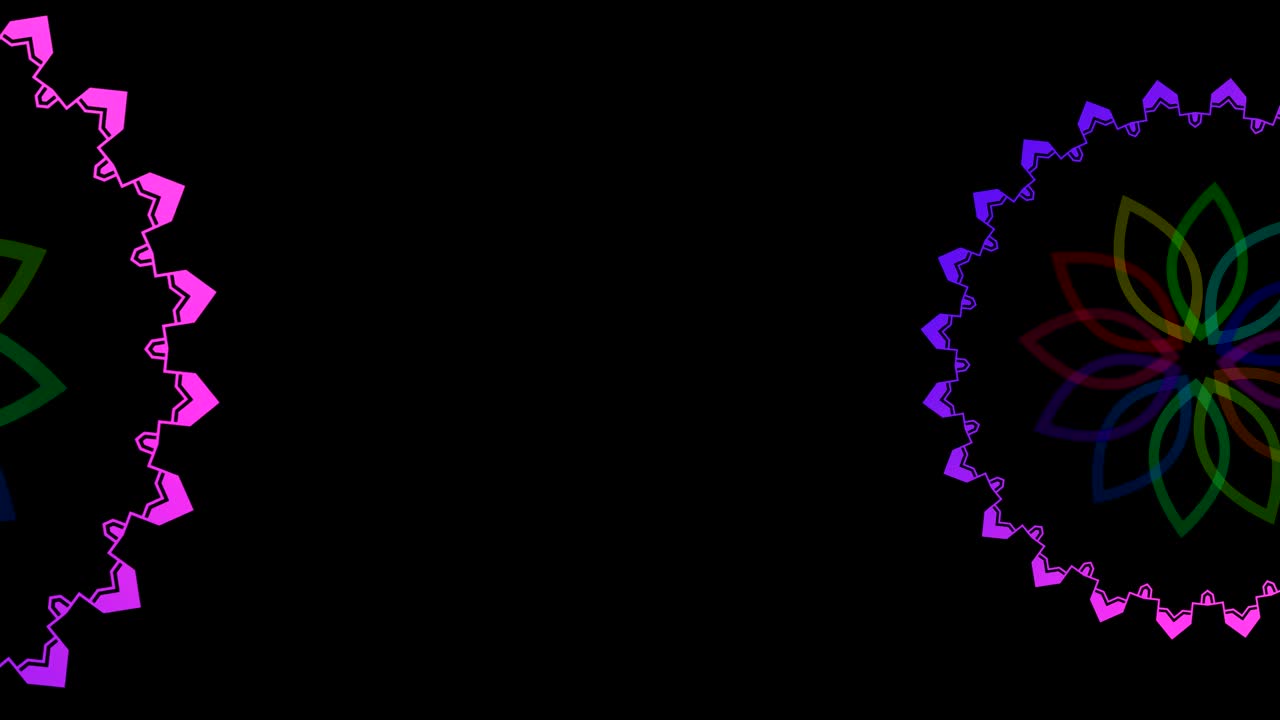 animación de video en un fondo negro mínimo en 4k, en formato de video 16:9