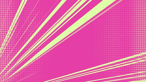 fondo de arte pop con puntos y líneas de velocidad.