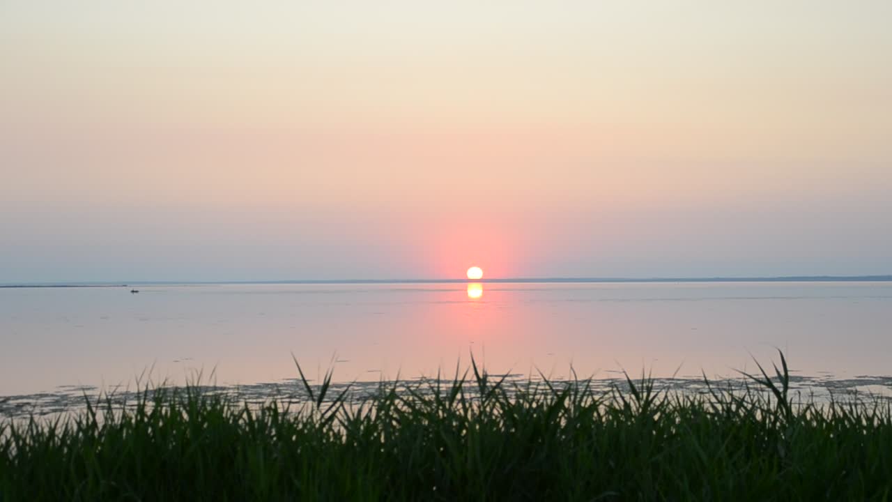 석양과 바다