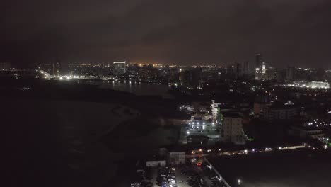 città di notte nigeria drone 10