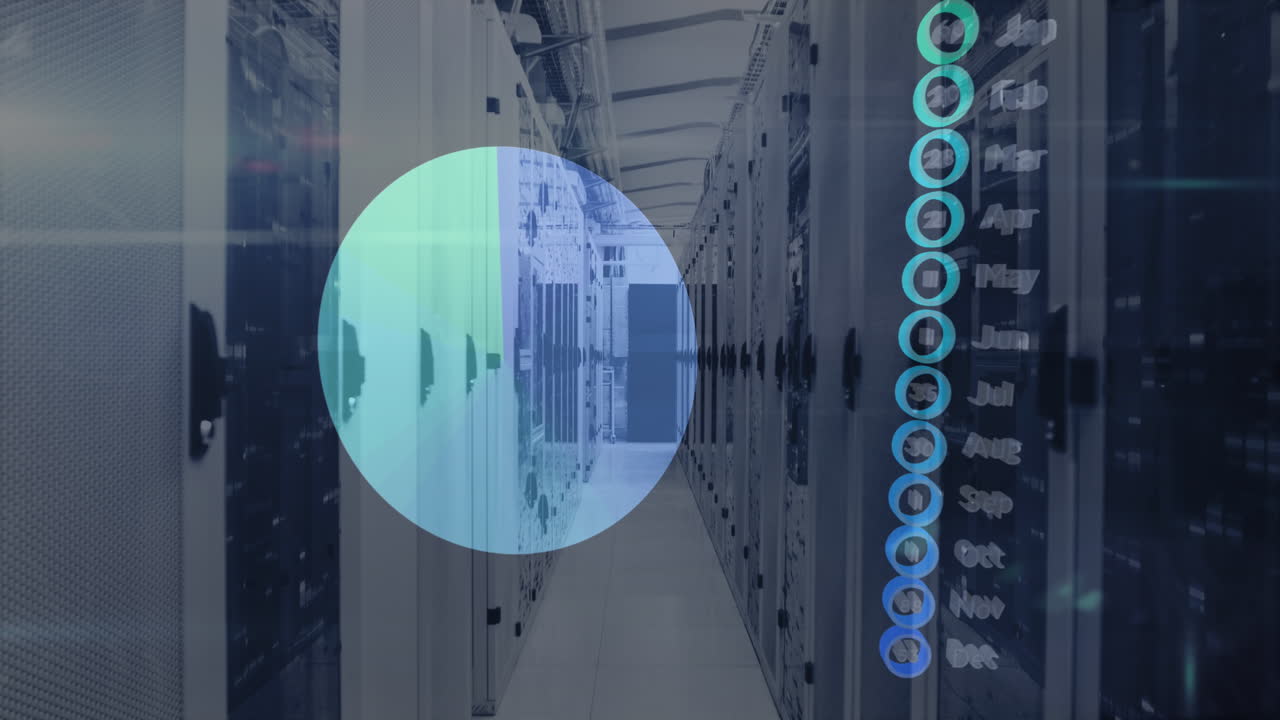 Statistical data processing against computer server room