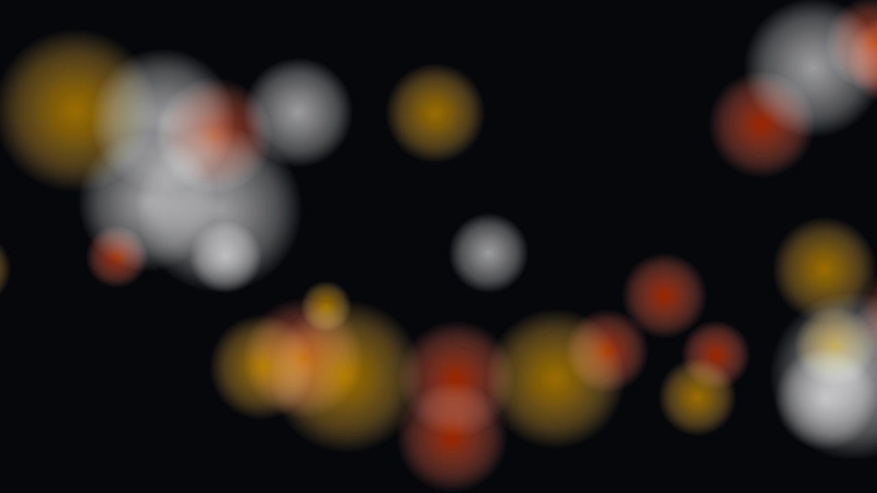 Abstract Background with Floating Glowing Bokeh Circles