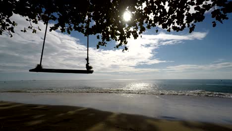 ondas tropicales y el swing imágenes de bucle sin costuras