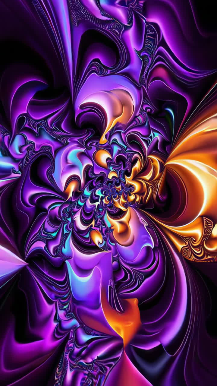 Abstract Fractal Flower Patterns