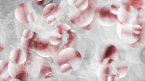 círculos geométricos abstractos rojos y grises animación de video grunge
