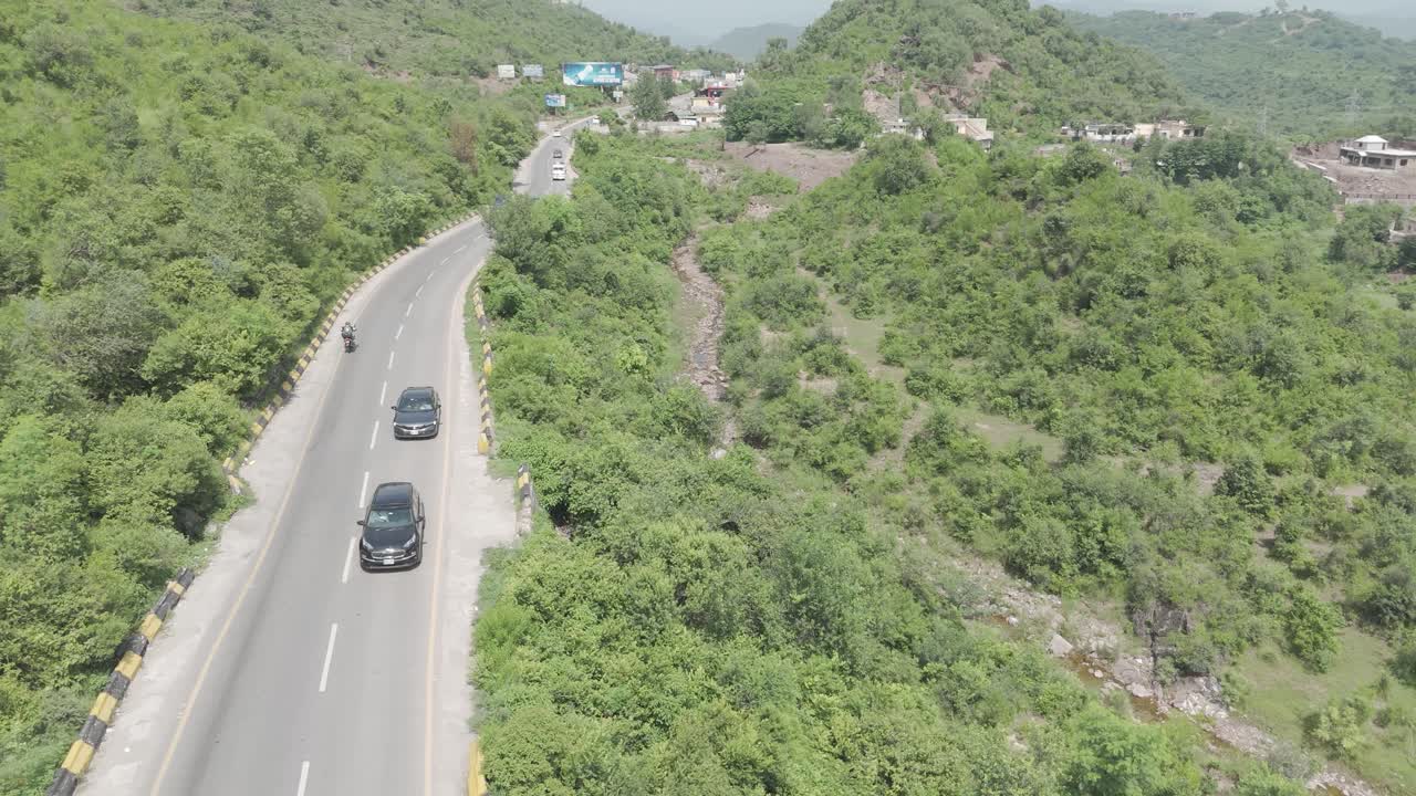 A Scenic Aerial Perspective of Murree Expressway Like Never Before