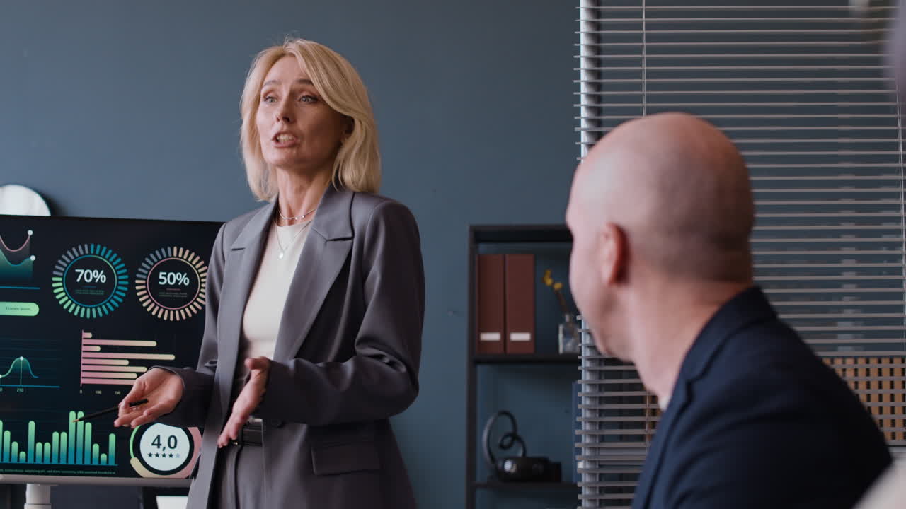 Business Presentation in Office Setting