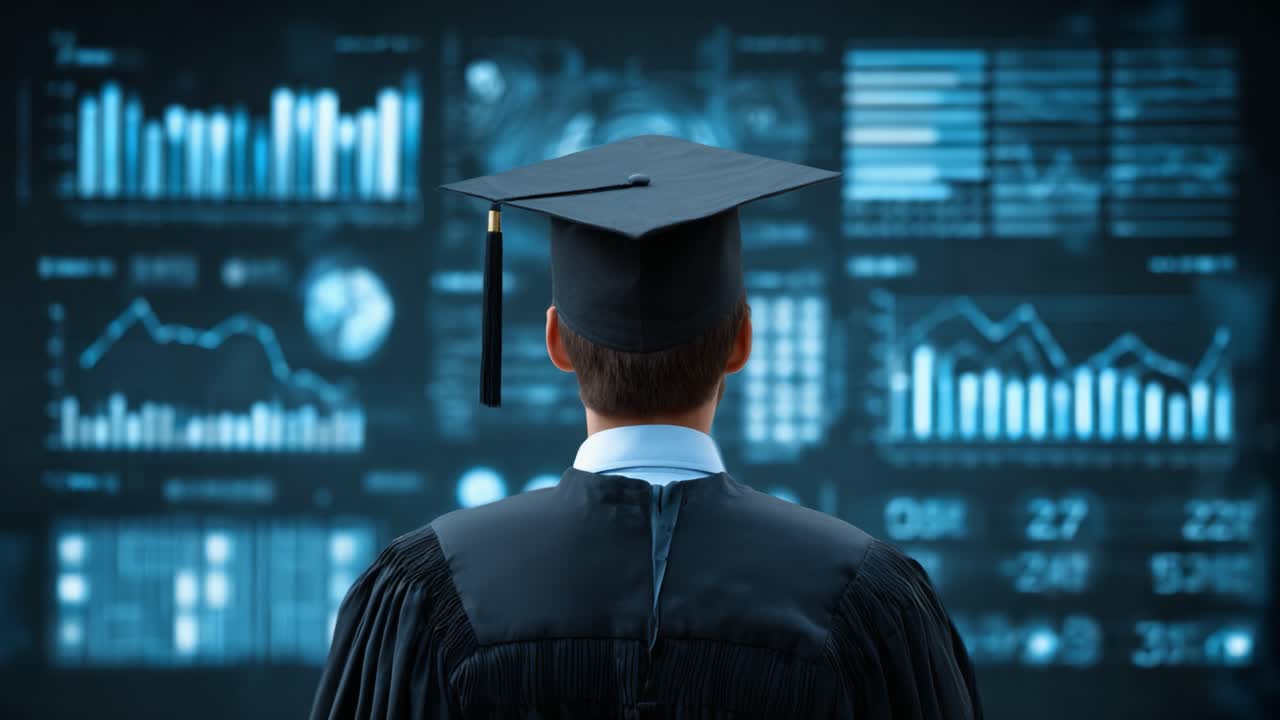 A Graduate's Reflection on Data Insights: A Celebration of Knowledge and Technology in the Digital Era, Emphasizing the Fusion of Education and Data Analysis