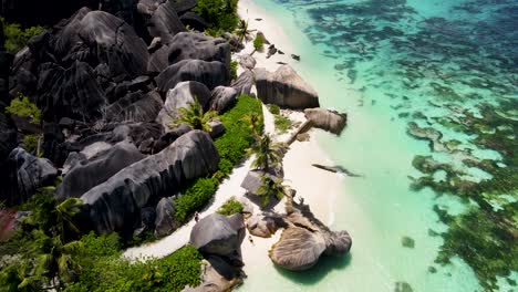 seychelles la digue rocks aerial drone37.mp4