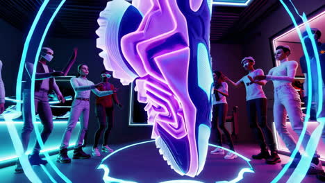 virtual reality shoe presentation
