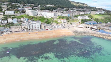 retire el avión no tripulado reverse air revela ventnor beach isla de wight reino unido