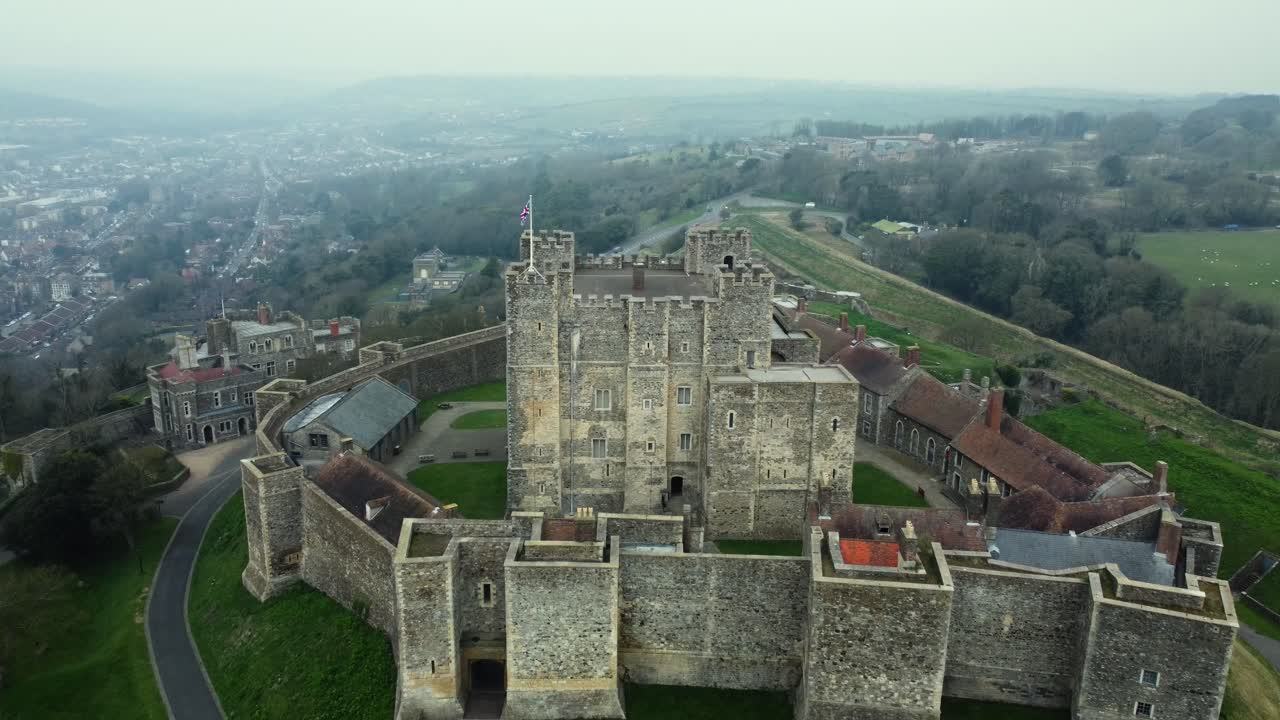 Aerial View of Dover Castle