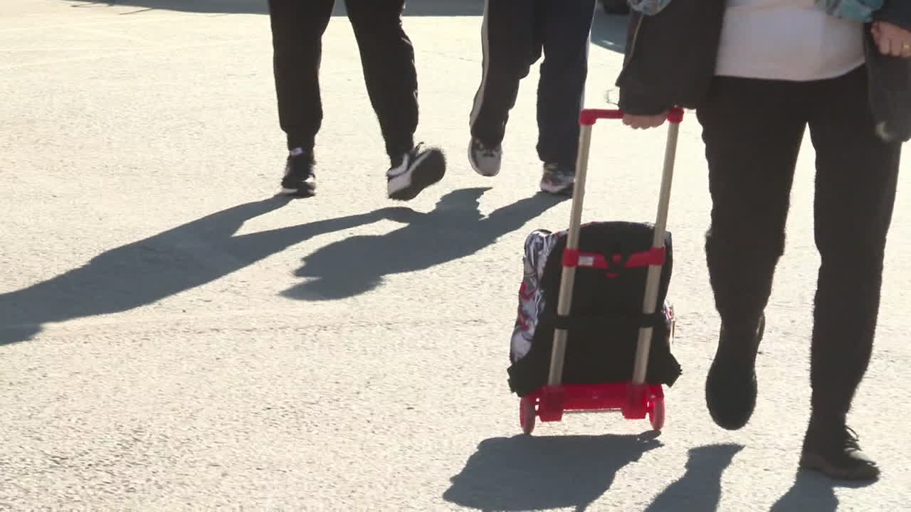Children and Parents Walking