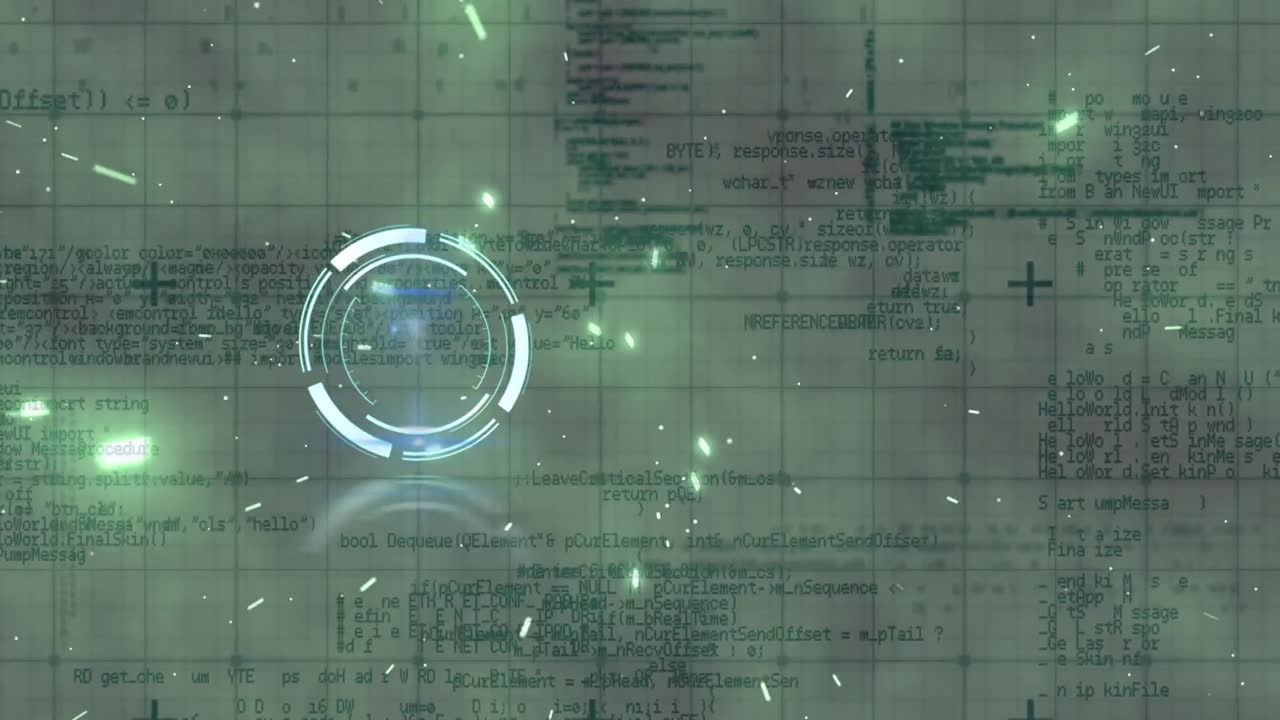 데이터 처리에 대한 스캔 범위의 애니메이션