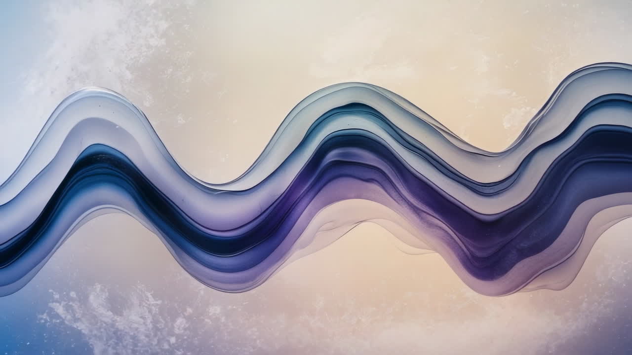 Abstract Wavy Gradient in Blue and Purple