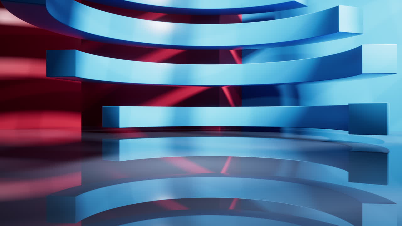 estructura interior geométrica abstracta, representación en 3d.