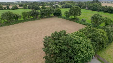 Cultivated-wheat-fields-in-France.-Aerial-drone-view