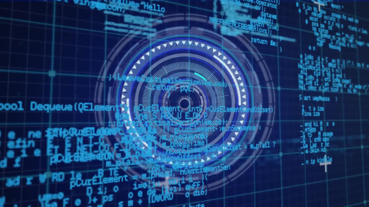Animation of scope scanning and data processing