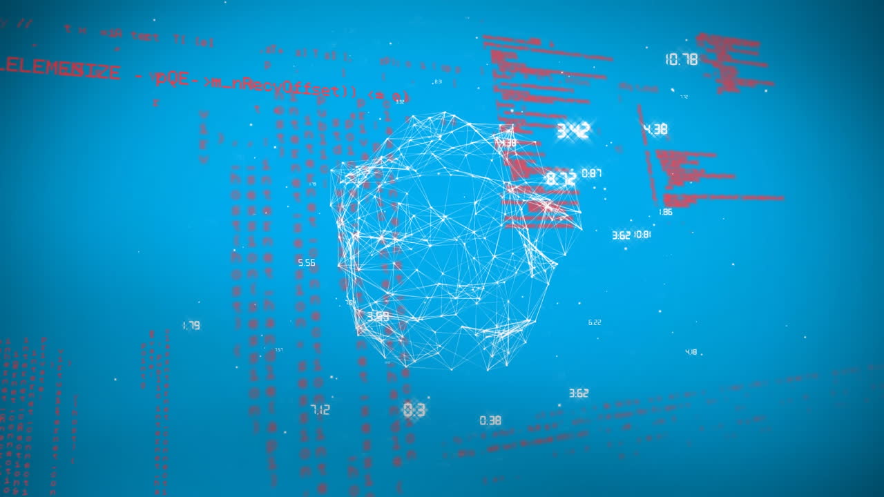 불규칙한 모양의 구의 디지털 복합 사진