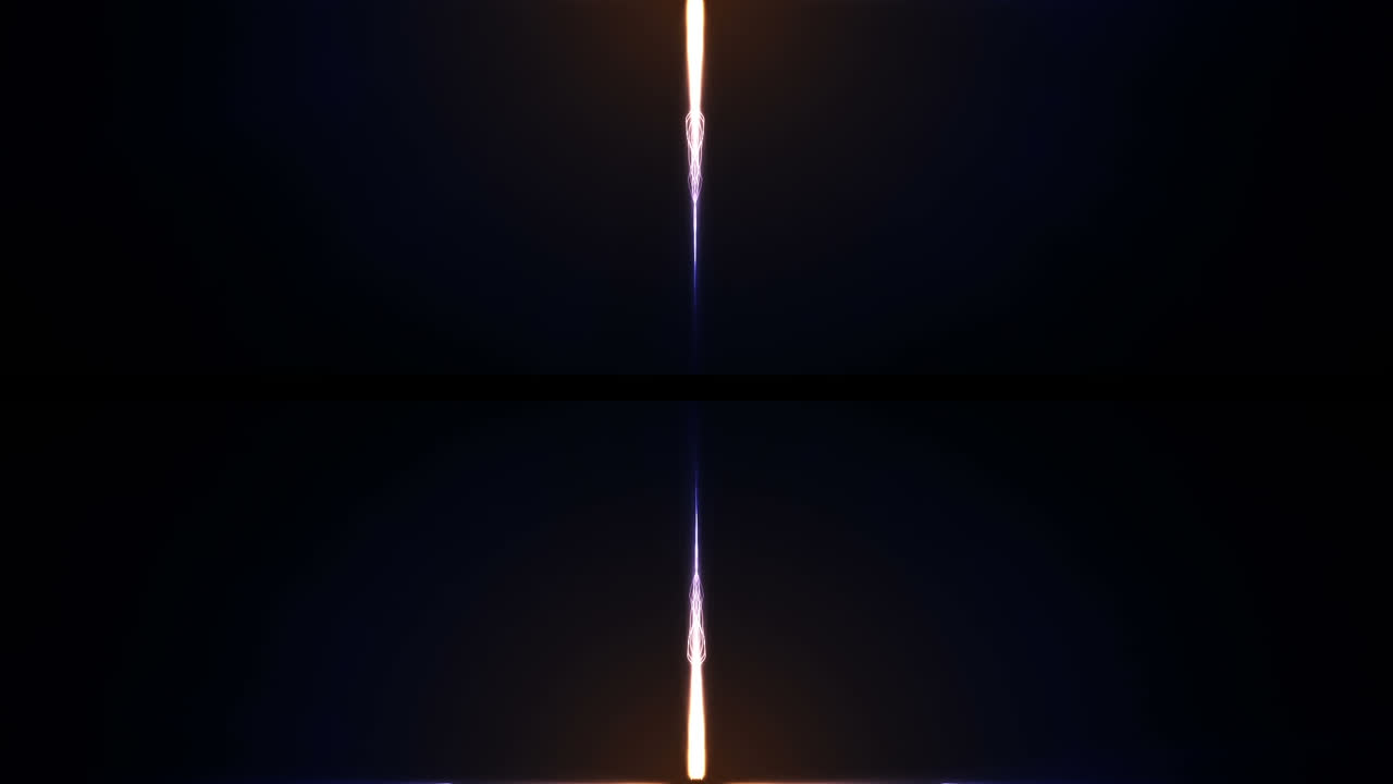 líneas brillantes sobre un fondo negro