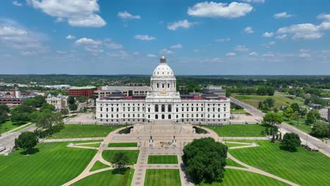 Edificio-Del-Capitolio-De-Minnesota-En-Saint-Paul,-Mn