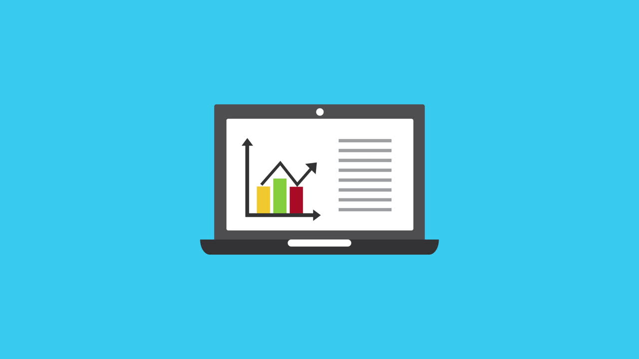 documenti statistici con computer portatile