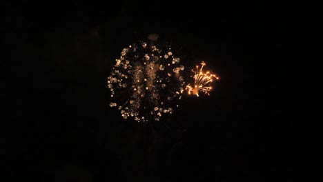 slow motion white fireworks with glitter