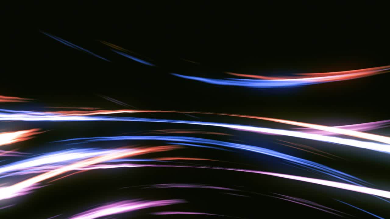 High Speed lights Tunnel motion trails