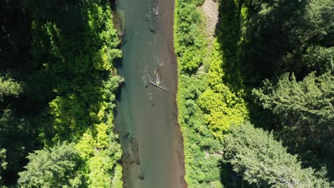 aerial view of upper rogue river in southern oregon