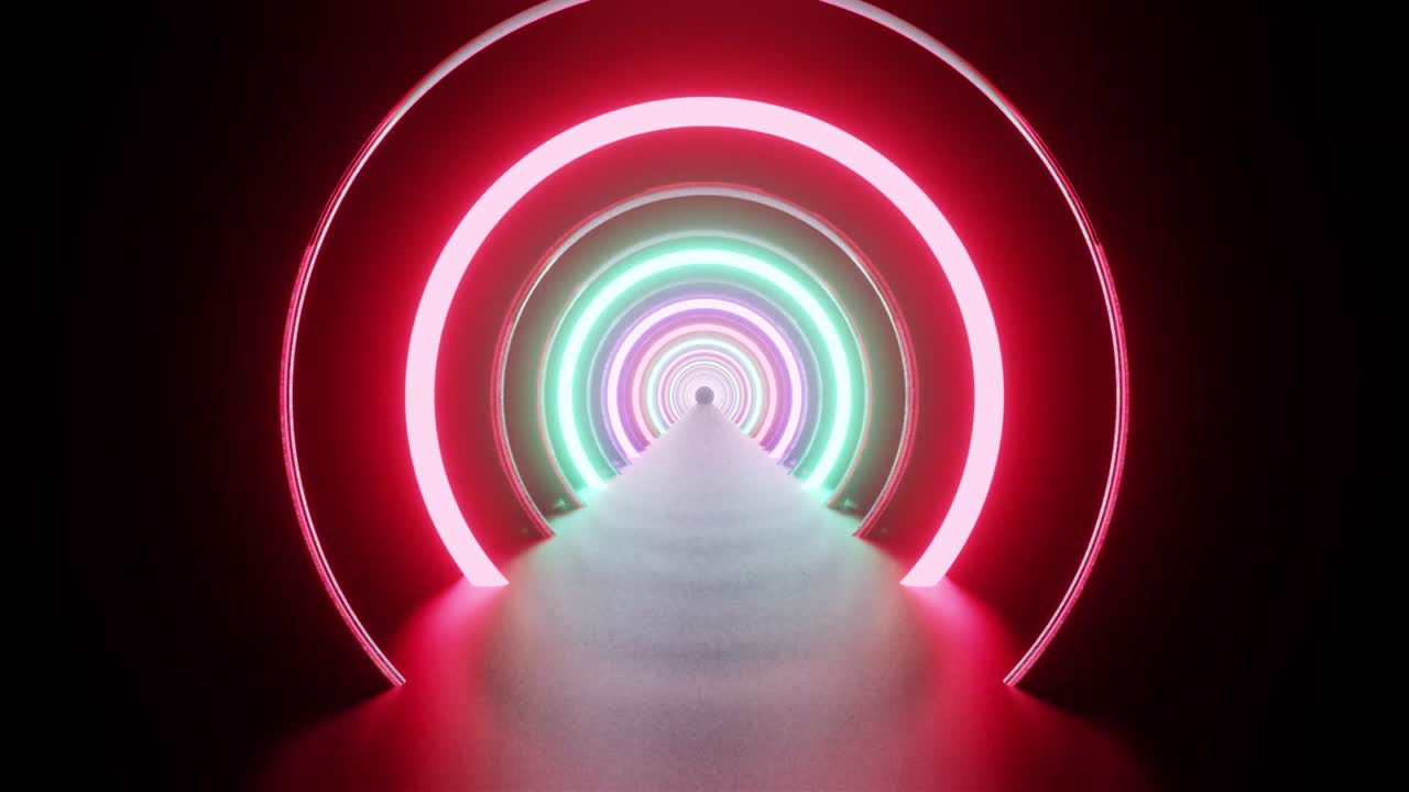 nuevo anillo de neón vj bucle th el fondo del espacio