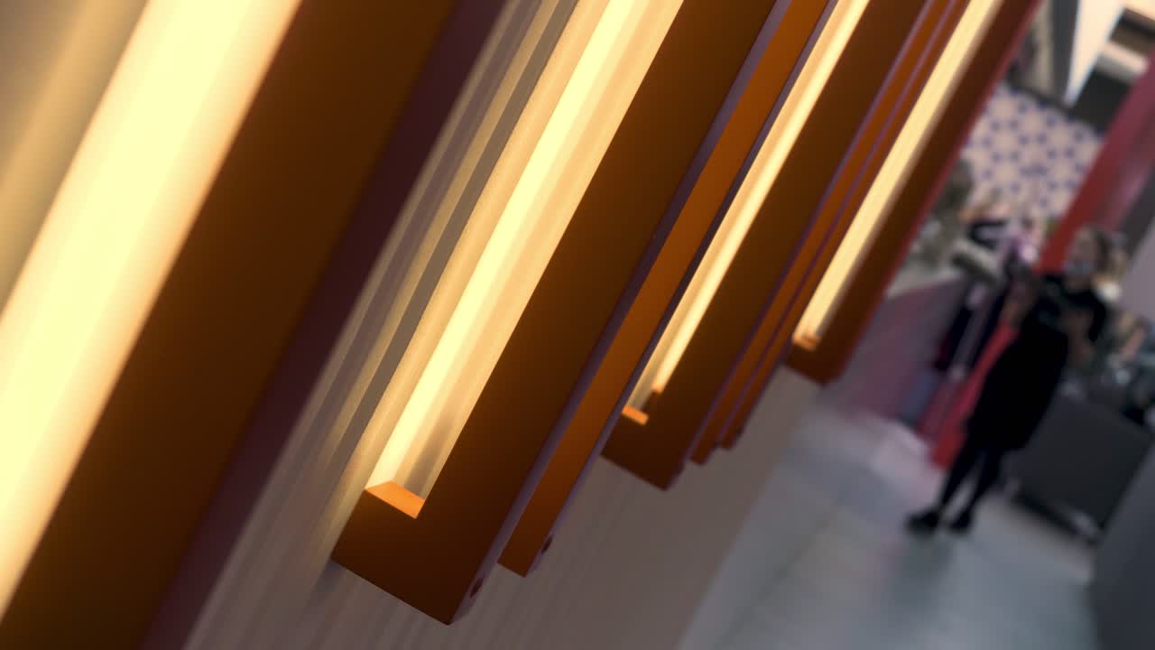 luces de pared modernas con iluminación cálida