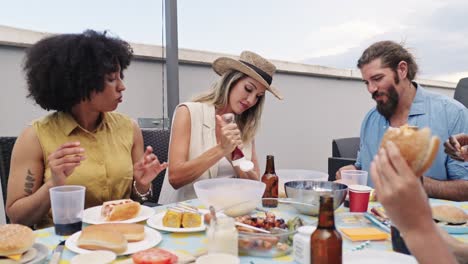 people enjoying a barbecue