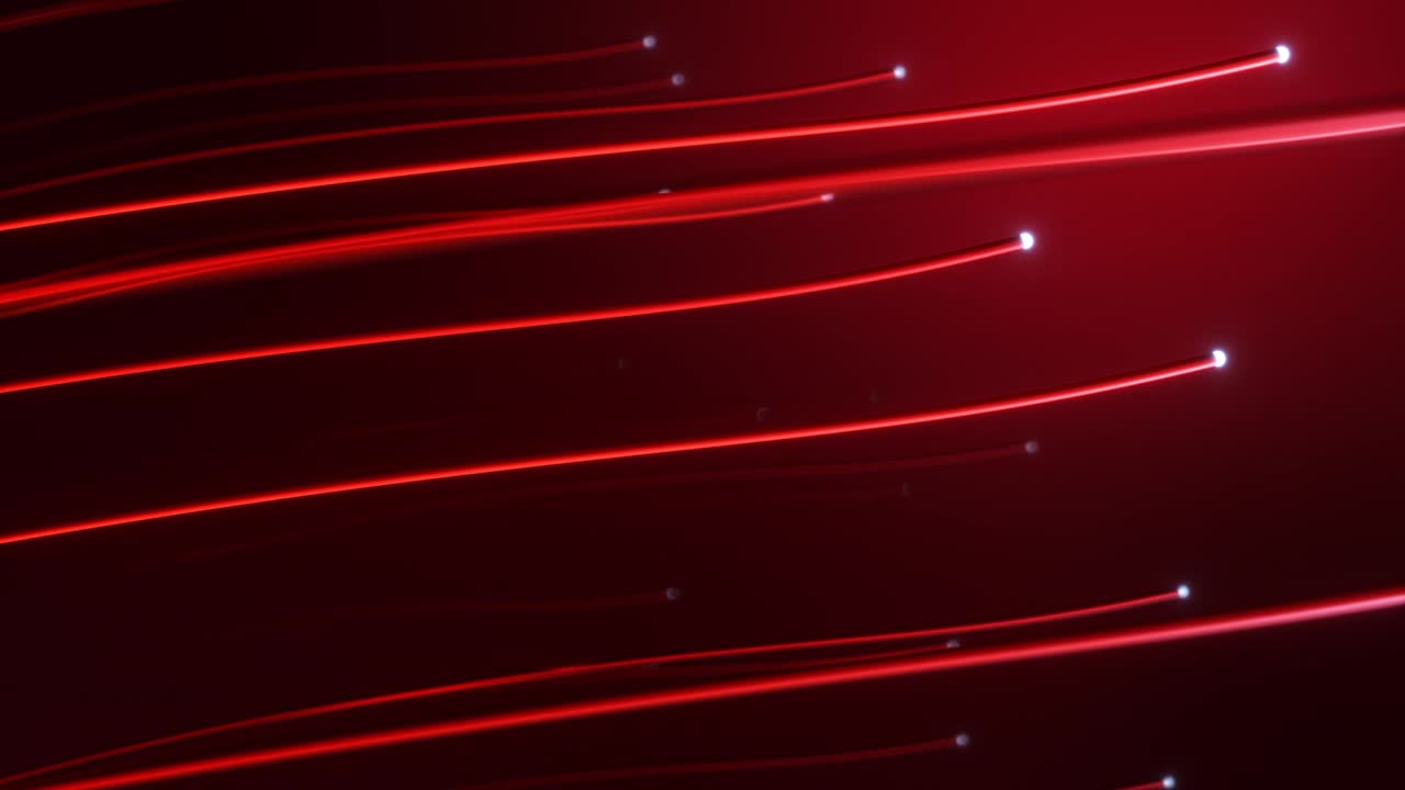 추상적인 기술 배경: 광섬유에 대한 빛 신호의 분포, 데이터 인터넷의 전기 회로 및 전력, 고속 인터넷 연결, 원활한 루프, 3d 렌더링