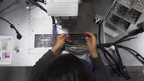 overhead wire manufacuting in factory