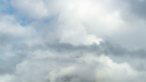 timelapse of the stetind mountain peak in thick cloud cover