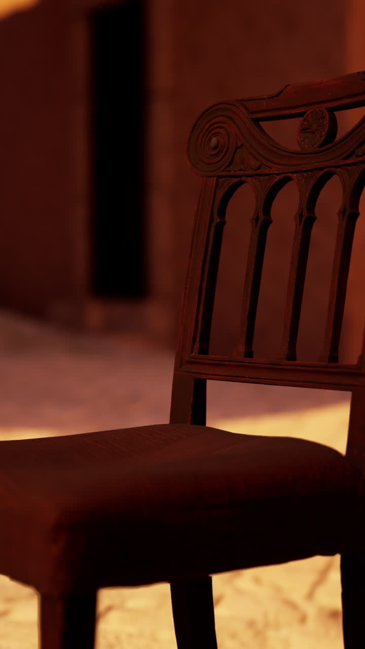 빈티지 나무 의자