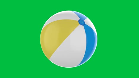 beach ball on green screen