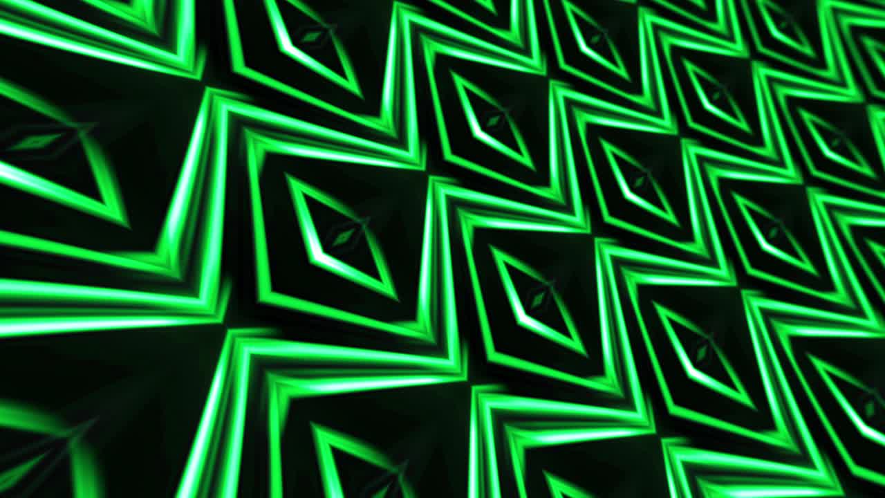 4k 3D green gradient geometric animated loop background, Seamless endless pattern animation with modern gradient colors. Creative simple green hi-tech background. Rows of green  futuristic matrix.