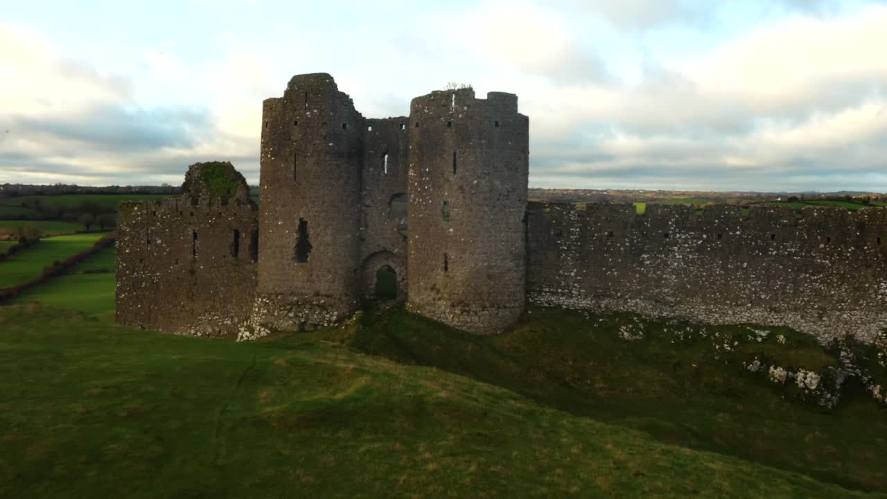 Ancient Stone Castle Ruins in Ireland