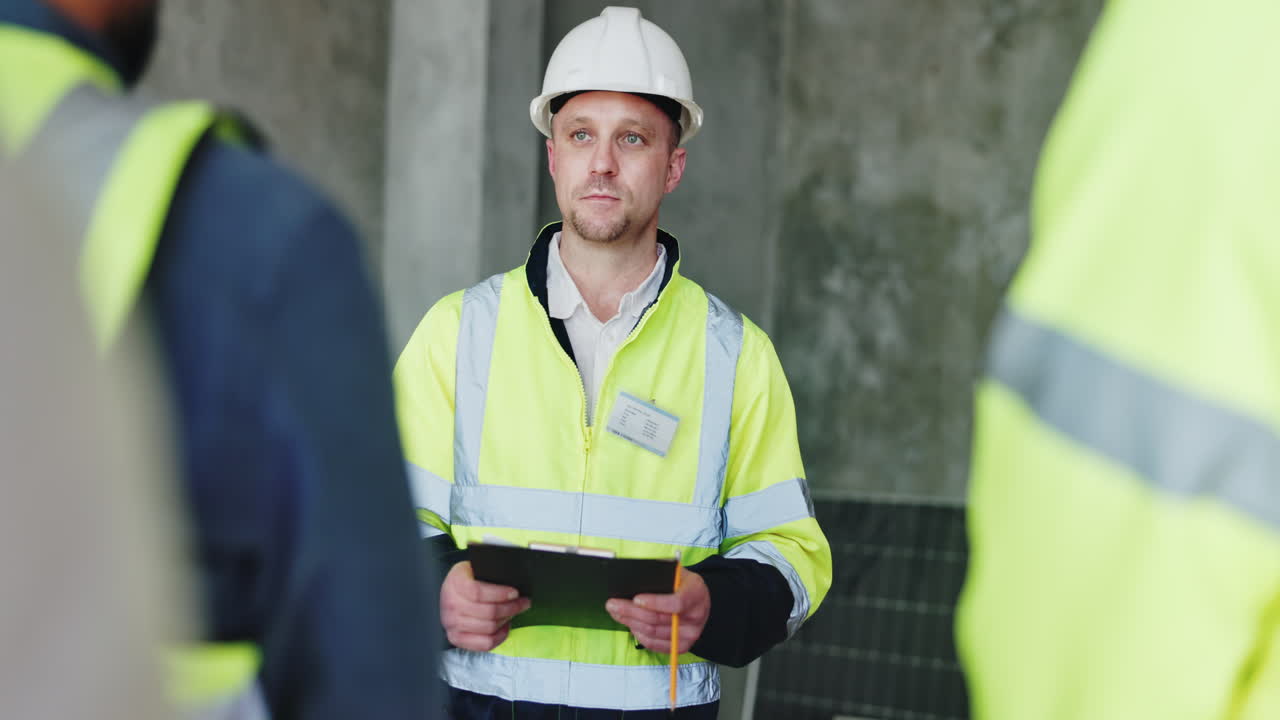 trabajadores de la construcción en una reunión