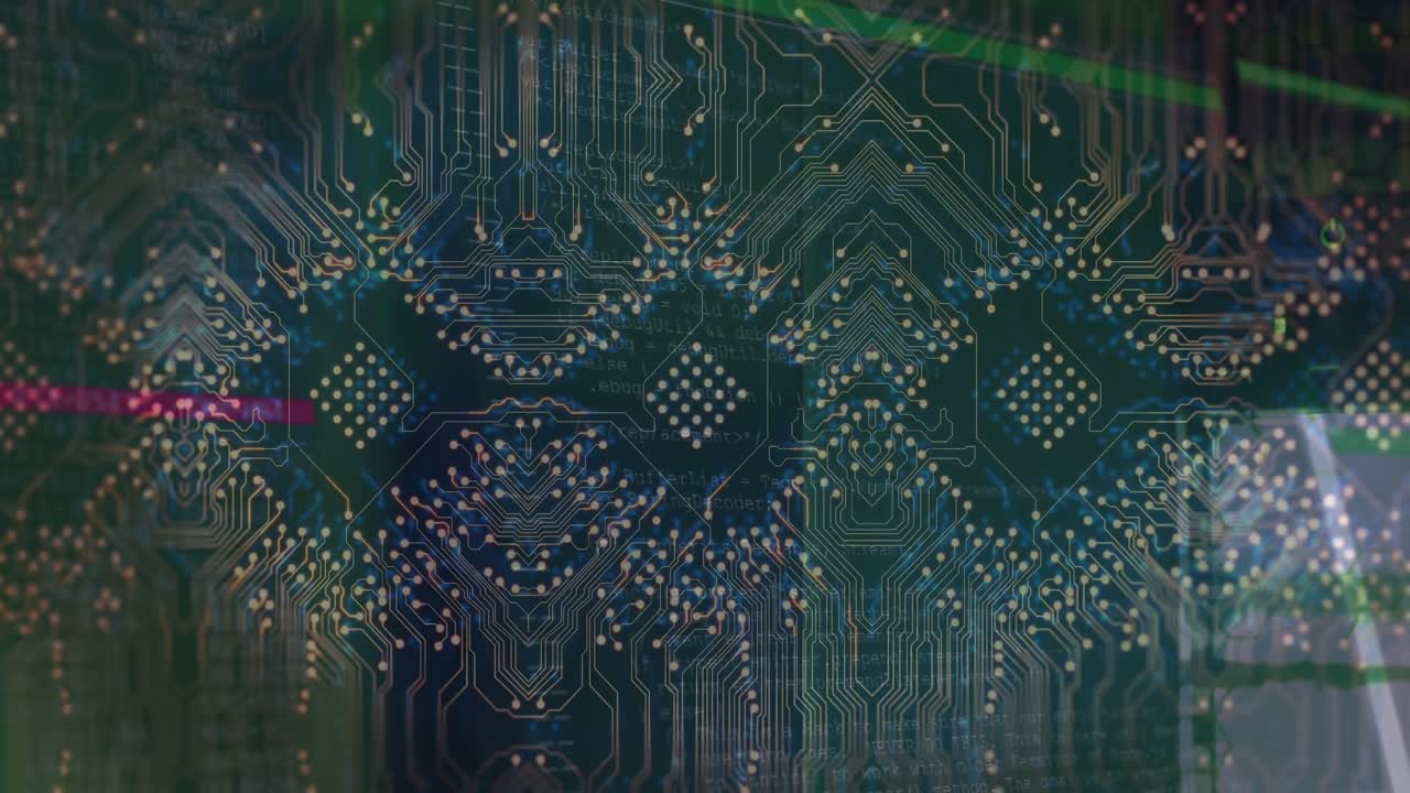 animación de circuitos integrados y procesadores