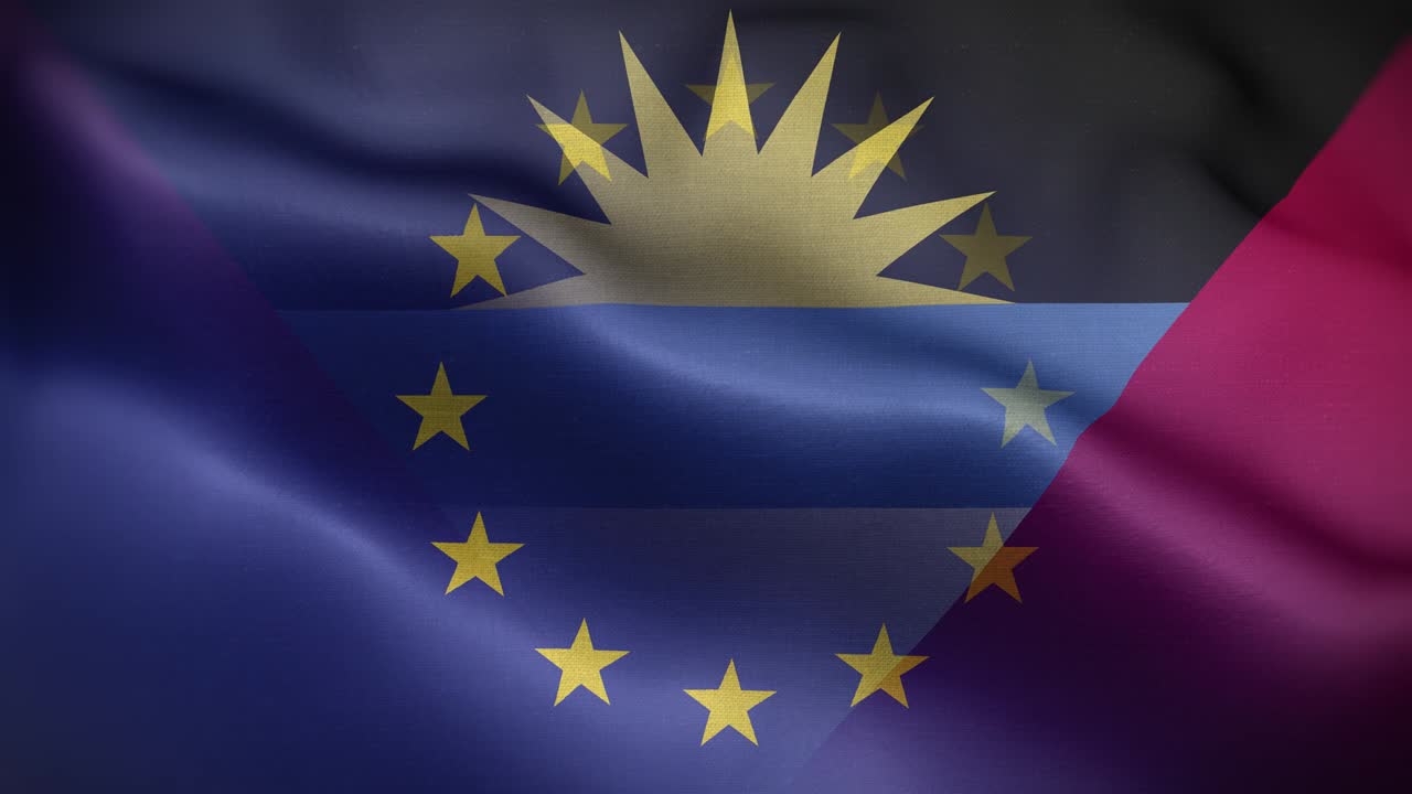 안티구아와 바르부다 발 루프 배경 4k