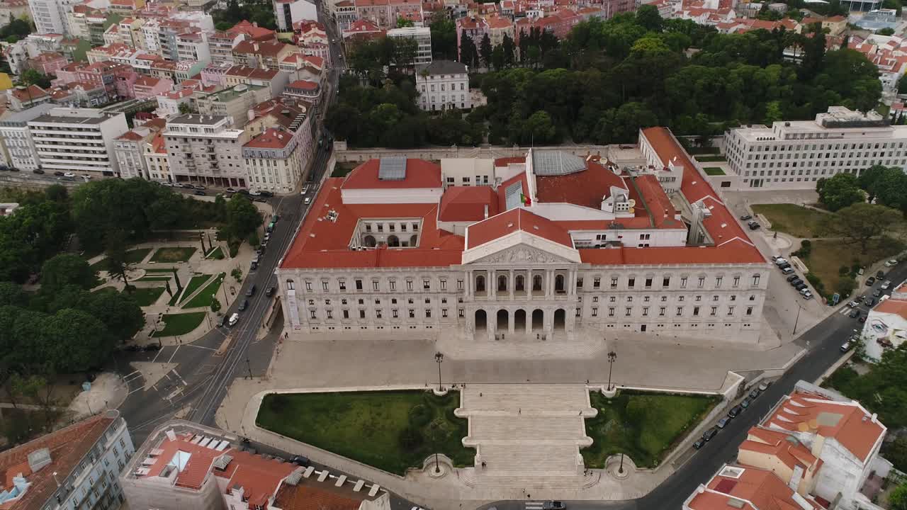 palacio de sao bento, lisboa, portugal 4k