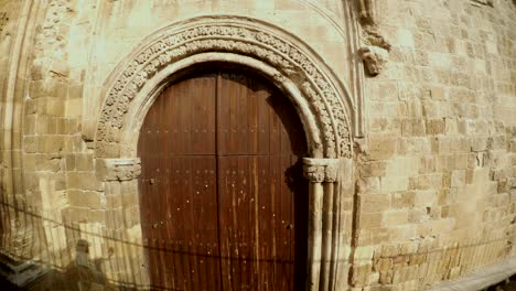 wooden side gates in cathedral of saint sophia