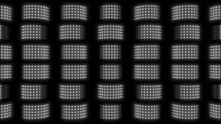 exhibición de luz led abstracta