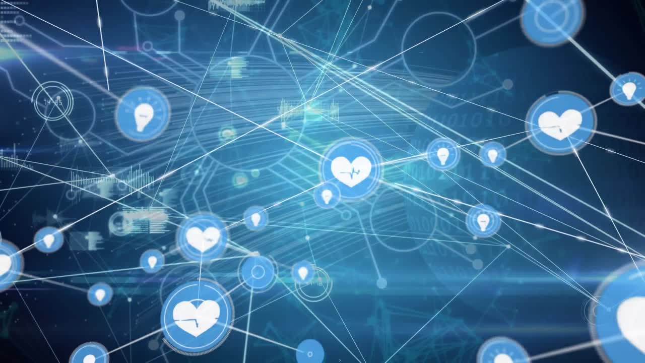 데이터 프로세싱을 통한 연결 네트워크의 애니메이션