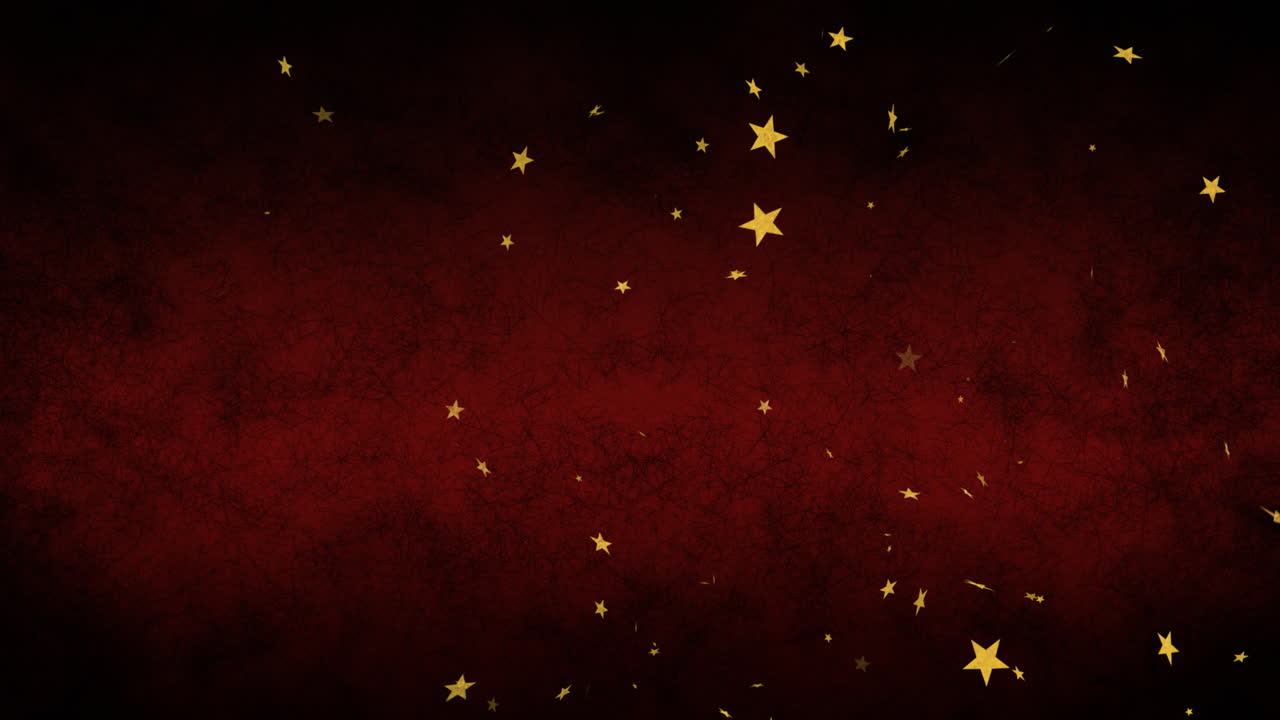 ⁇ 은 배경에 떠다니는 여러 별의 애니메이션